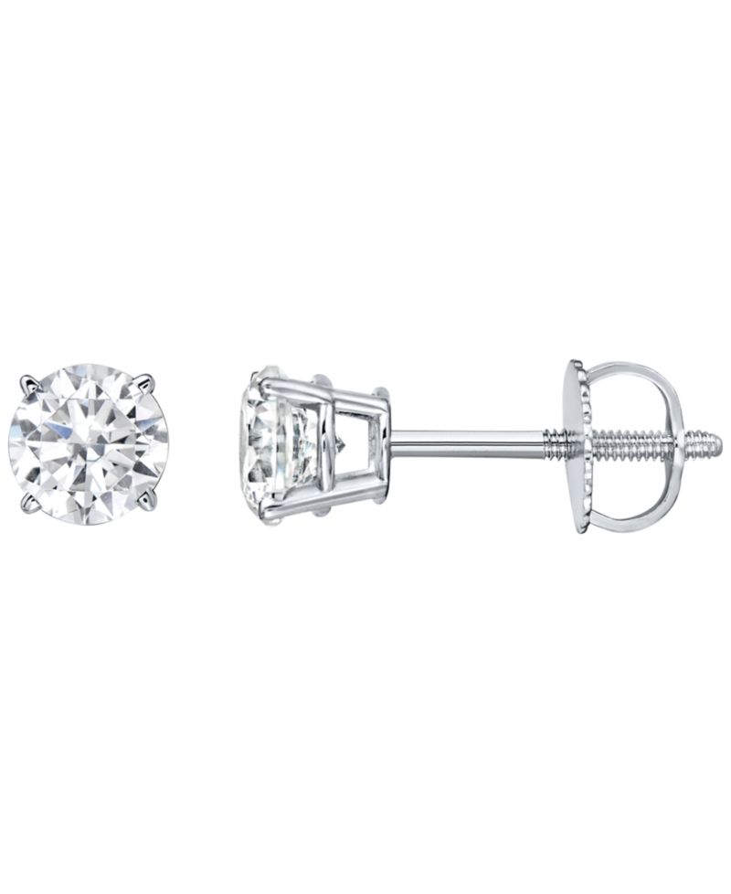 Diamond Stud Earrings (1 ct. t.w.) in 14k White Gold