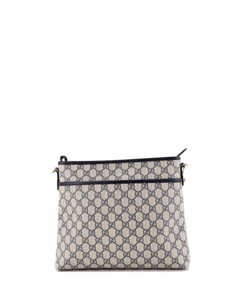 Medium Zip Top Messenger Bag GG Coated Canvas