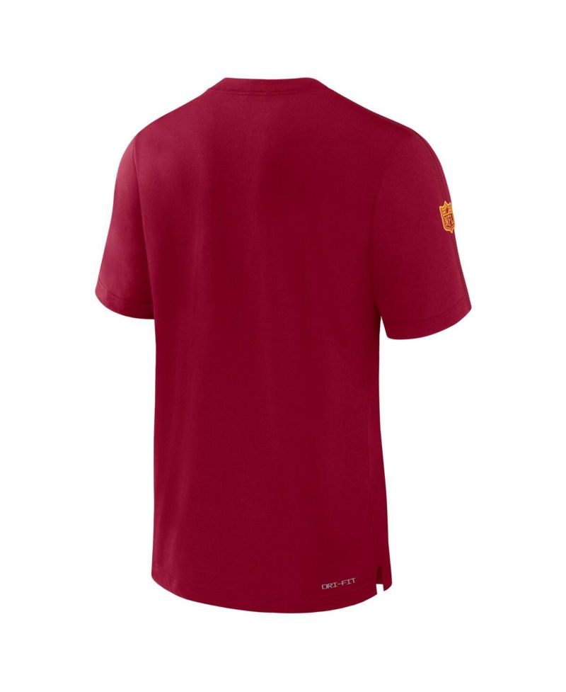 Men's Burgundy Washington Commanders Sideline Player Performance T-Shirt