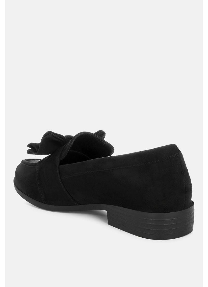 Womens Havisham Bow Accent Heeled Loafers