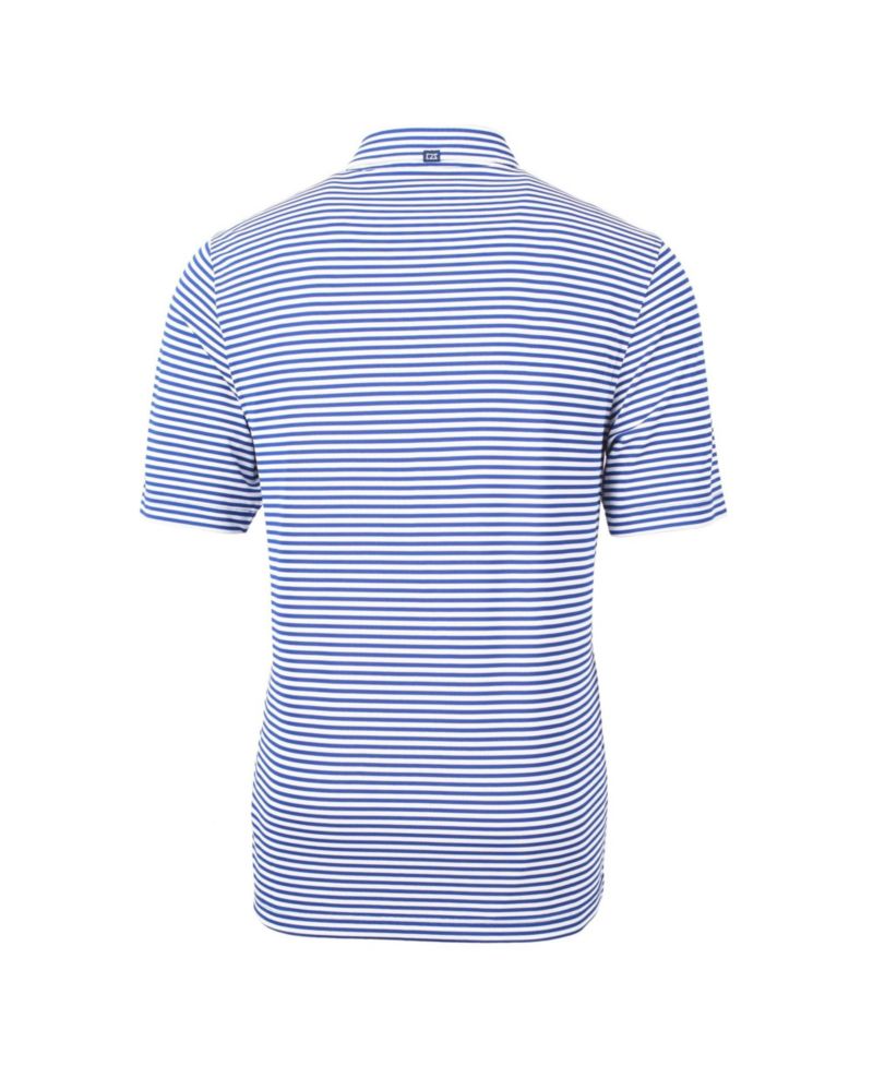 Men's Royal Duke Blue Devils Virtue Eco Pique Stripe DryTec Polo Shirt