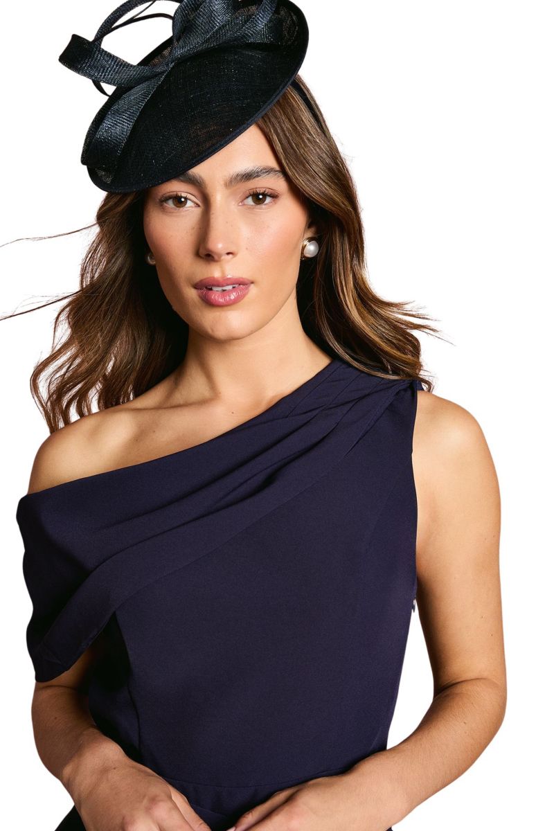 Women's One Shoulder Twist Front Pencil Dress