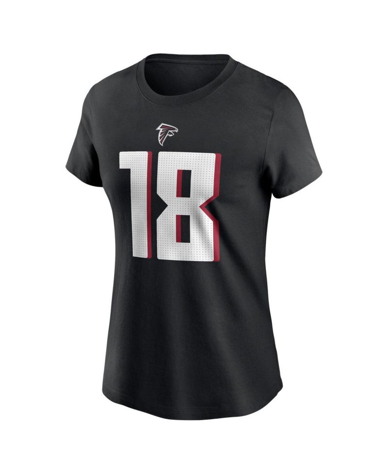 Women's Kirk Cousins Black Atlanta Falcons Player Name & Number T-Shirt