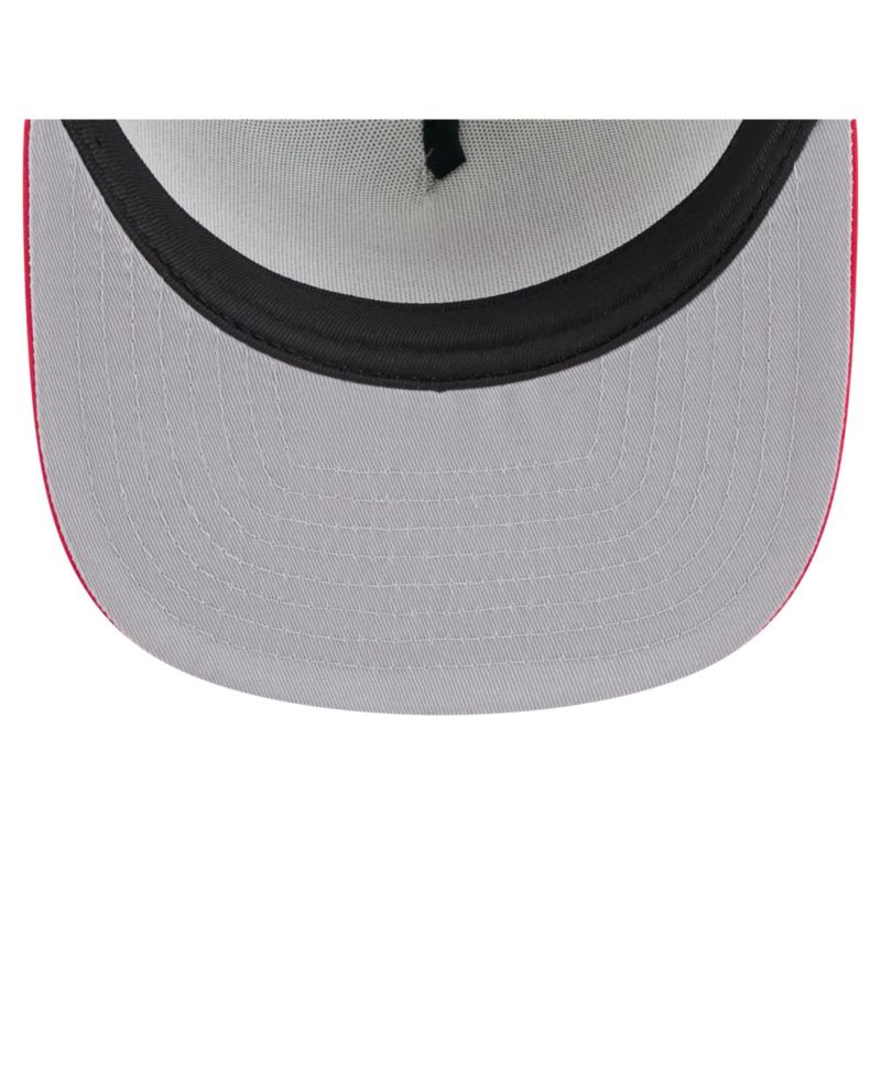 Men's White/Red Washington Nationals Retro Script Trucker 9FIFTY Snapback Hat
