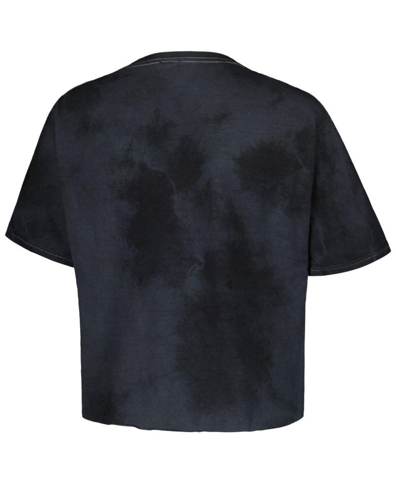 Men's and Women's Black Lilo and Stitch Wink Tie-Dye T-Shirt