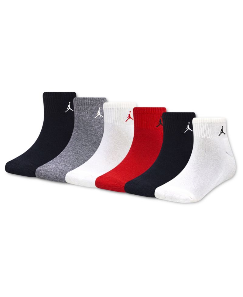 Boys' 7-11 Ankle Socks, 6-Pack