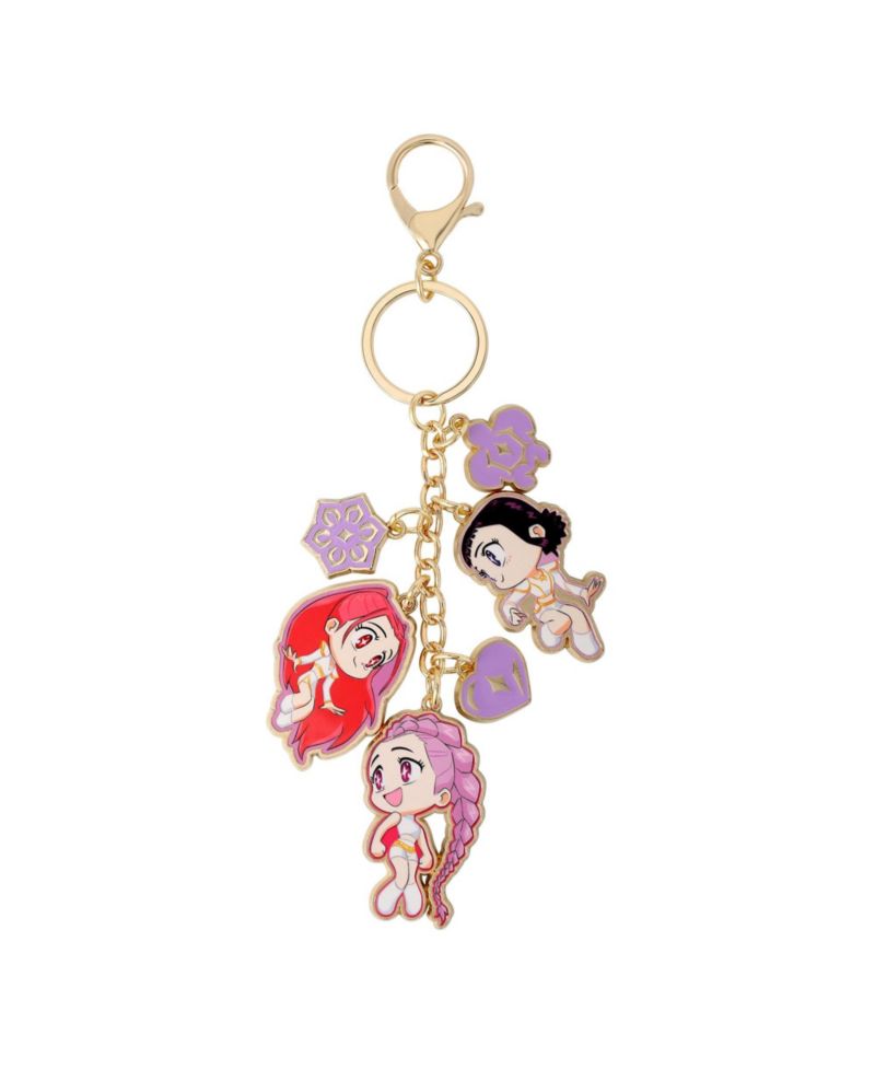 Bag Charm Keychain With Chibi Mira, Zoey, and Rumi Charm