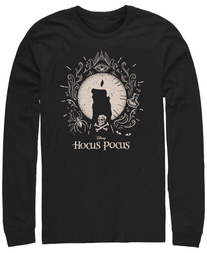 Men's Hocus Pocus Flame Printed Long Sleeves T-shirt