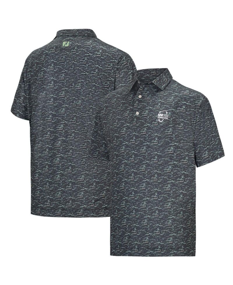 Men's Gray WM Phoenix Open ProDry All Over Print Polo Shirt