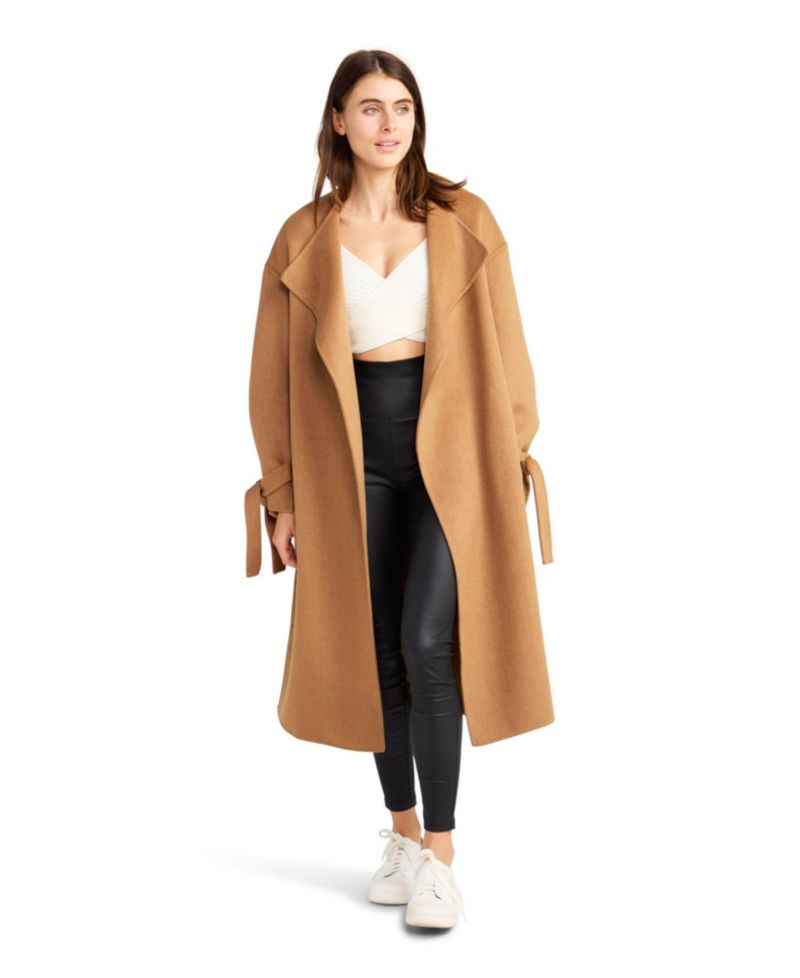 Women's Head Over Heels Collarless Robe Coat