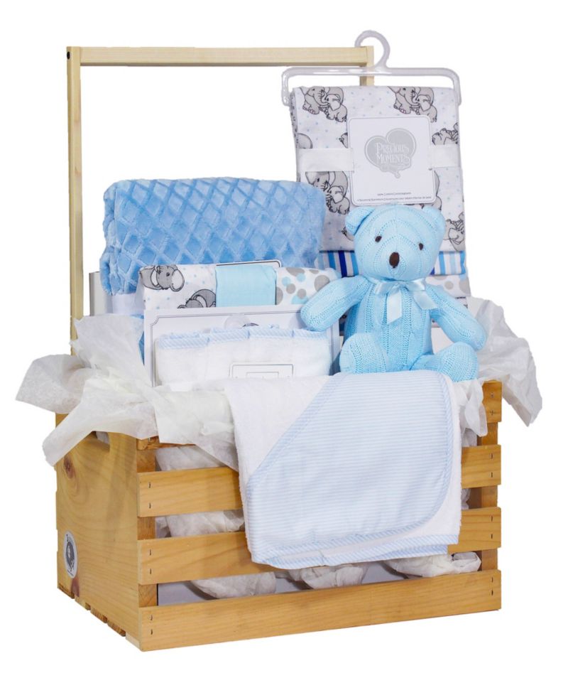 Baby Boys' & Baby Girls' Necessities Baby Shower Wardrobe Gift Crate, 16 Piece Set