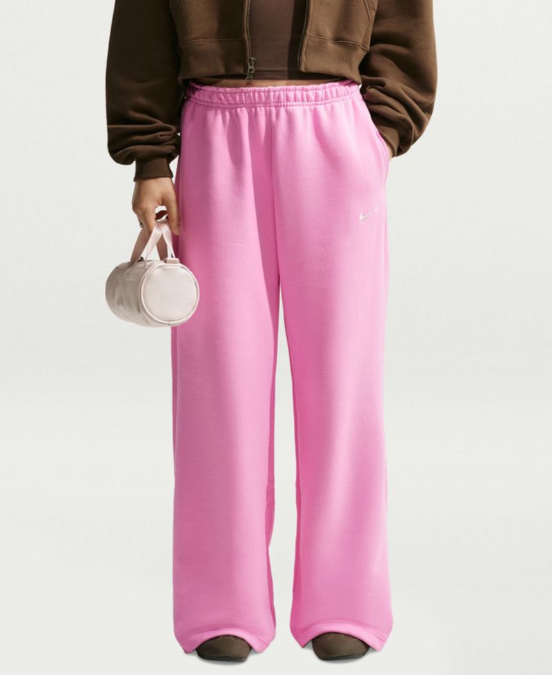 Women's Studio Fleece Medium Weight Mid-Rise Wide-Leg Pants