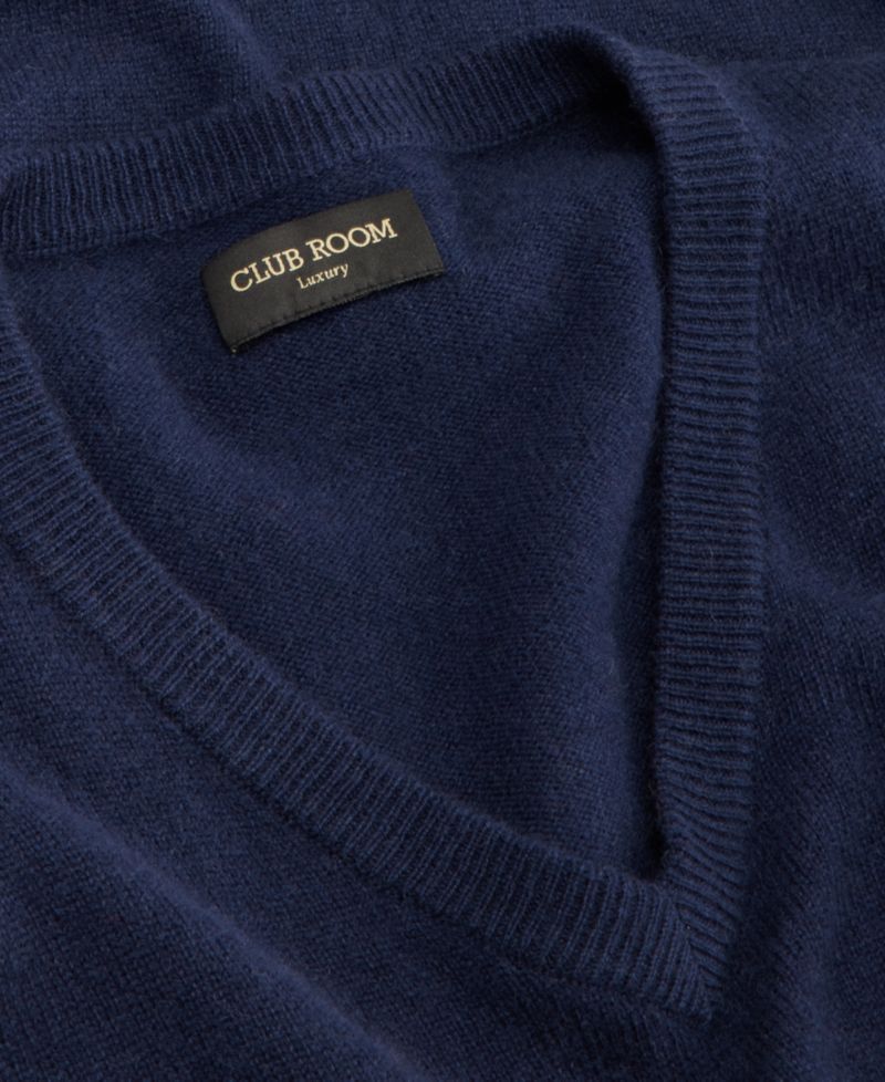 Men's 100% Cashmere V-Neck Sweater