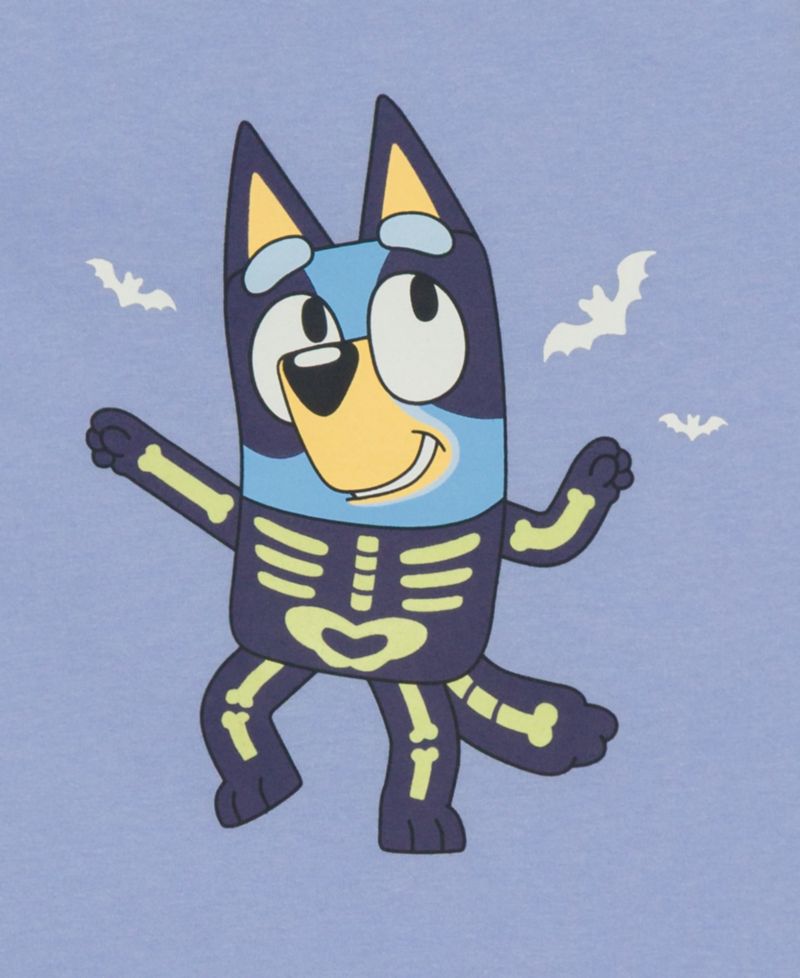 Girls' 12M-5T Bluey Skeleton Graphic T-Shirt