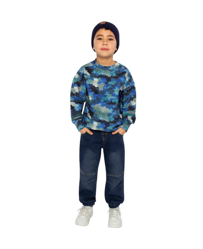 Little and Big Boy(6-12) Camouflage Fleece Sweatshirt