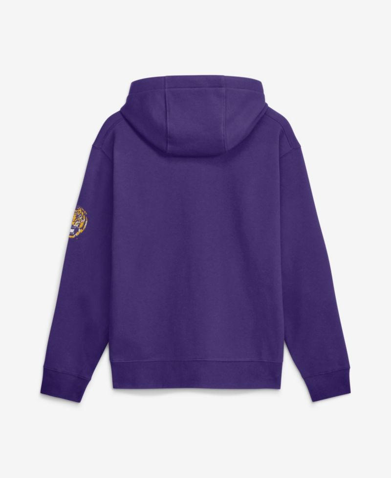 Men's Purple LSU Tigers 2026 Sideline Club Fleece Hoodie