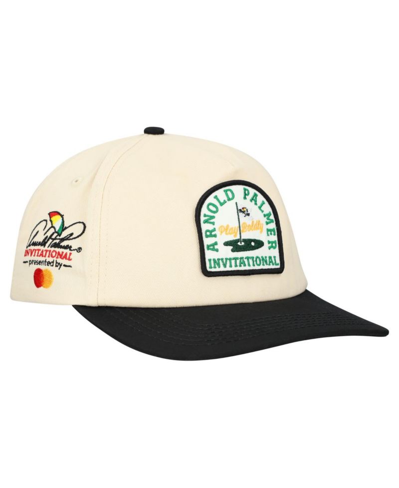 Men's and Women's Cream Arnold Palmer Invitational Five-Panel Snapback Hat