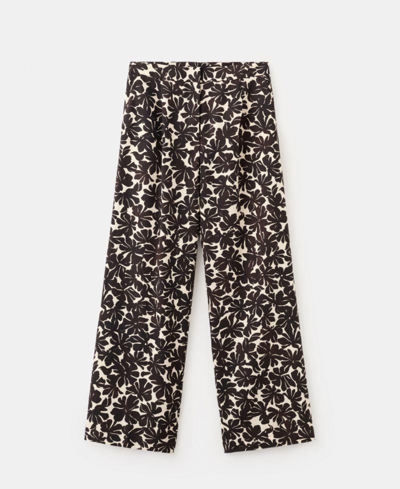 Women's Floral Print Straight Pants