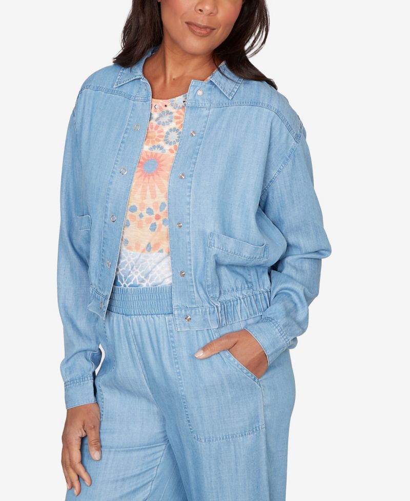 Women's Beachcomber Casual Elastic Lyocell Shirt Jacket