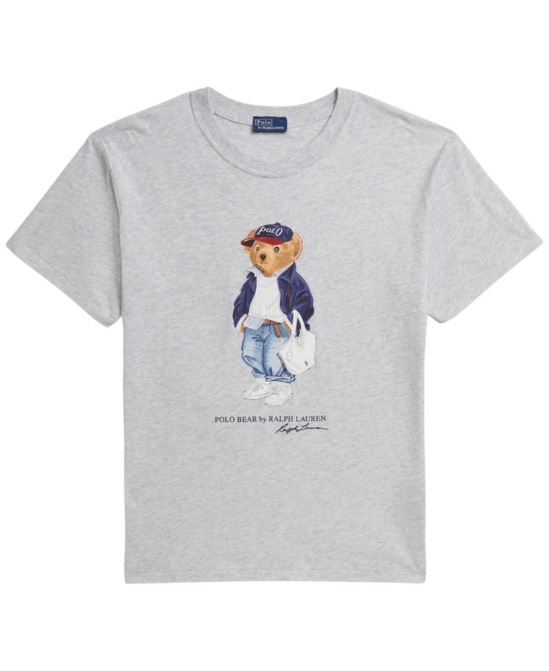 Women's Bear Print Crew Neck T-Shirt
