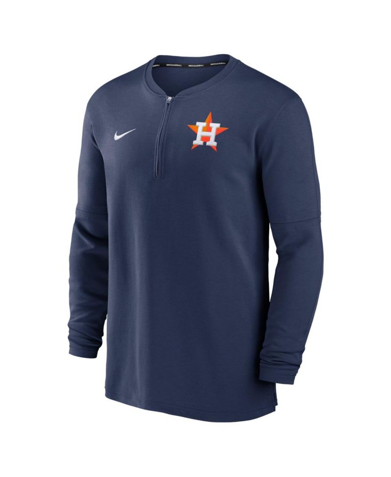 Men's Navy Houston Astros Authentic Collection Game Time Performance Quarter-Zip Top