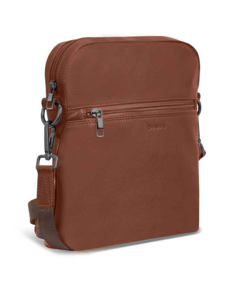 Onyx Leather Cross Body Bag