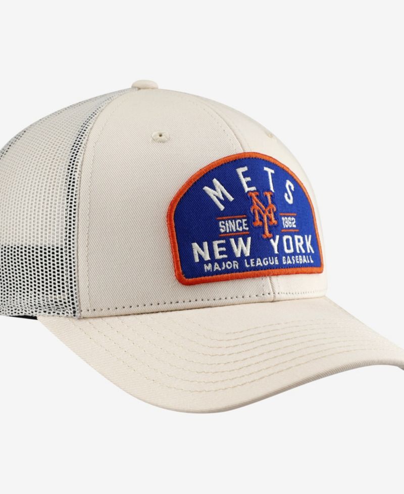 Men's Cream New York Mets Leland Adjustable Trucker Hat