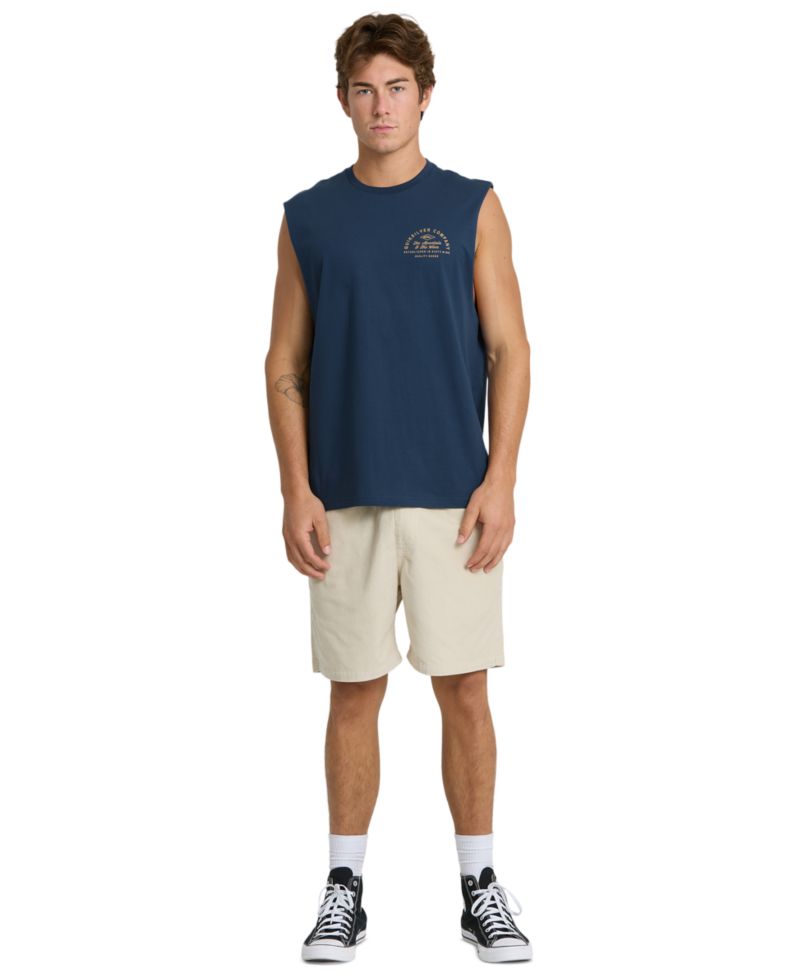 Men's Oversized Crewneck Muscle Tank Top