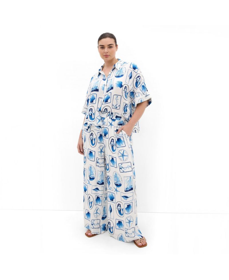 Plus Size Liana Amalfi Print Shirt