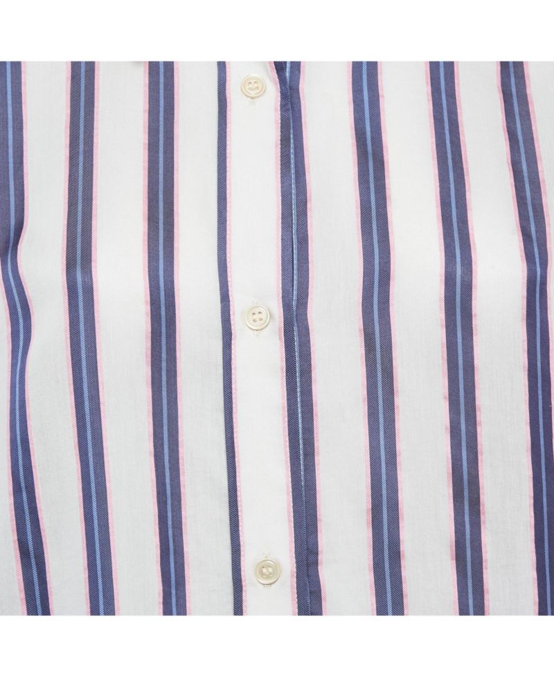 Women's Etoile White/blue Stripe Cotton Blend Seenli Dress