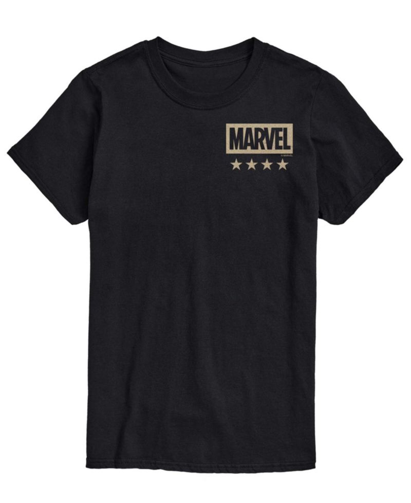 Men's Captain America Flag Short-Sleeve Graphic T-Shirt