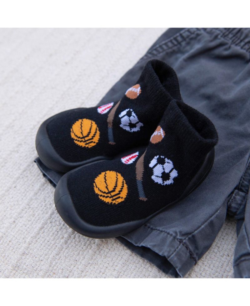 Baby Boy First Walk Sock Shoes Playball
