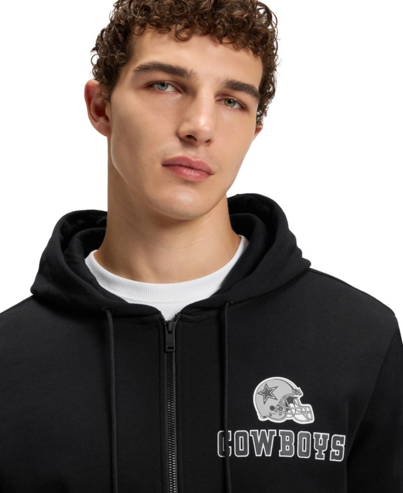 BOSS x DALLAS COWBOYS Regular Fit Zip-Up Hoodie