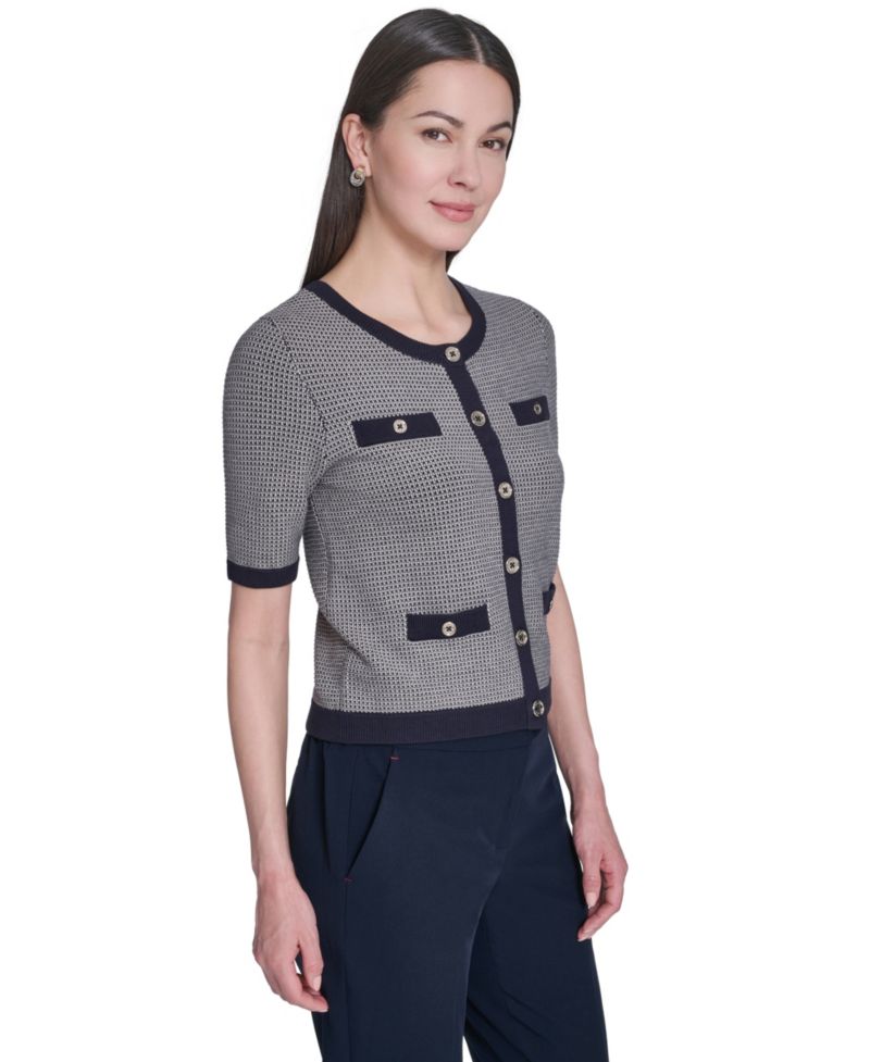Women's Short-Sleeve Crewneck Sweater