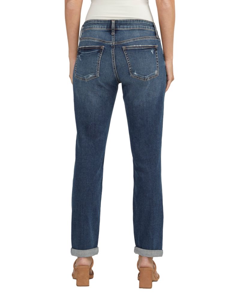 Women's Boyfriend Mid Rise Slim Leg Jeans