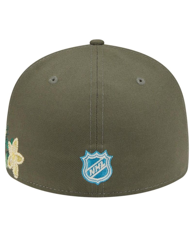 Men's Olive Philadelphia Flyers Tonal Florals 59FIFTY Fitted Hat