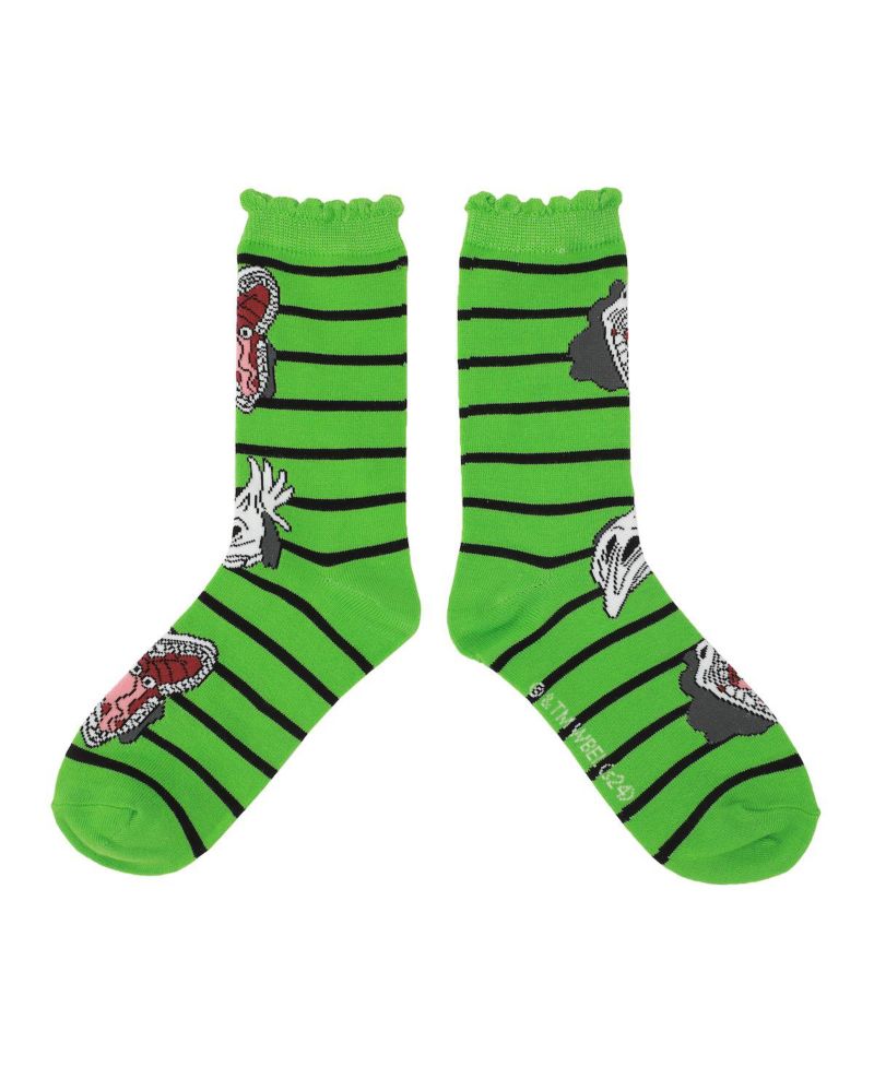 Women's Chibi Character Art 5-Pair Casual Crew Socks