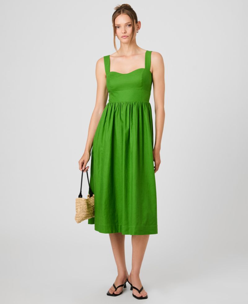 Women's Sleeveless Sweetheart Neck Dress