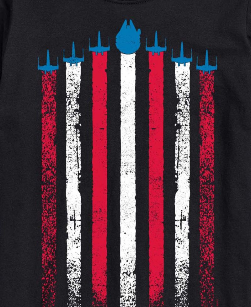 Men's Star Wars Flag Ships Short-Sleeve Graphic T-Shirt