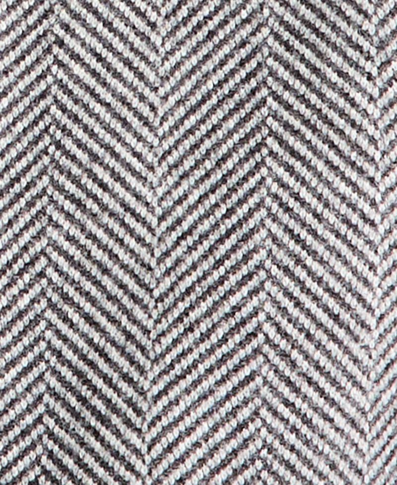 Men's Classic-Fit Herringbone Light Gray Double-Breasted Overcoat