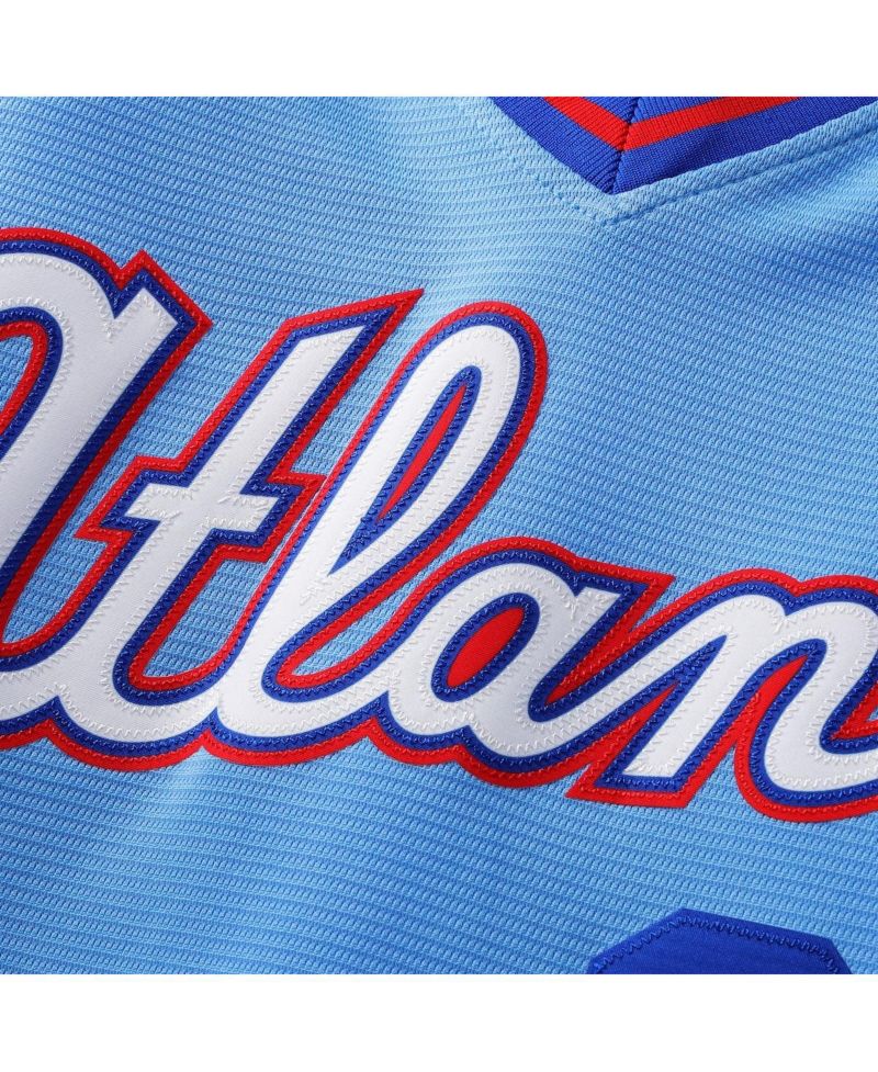 Men's Hank Aaron Powder Blue Atlanta Braves 2026 City Connect Stadium Jersey