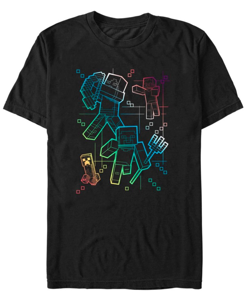 Men's Gradient Lines Short Sleeve T-Shirt