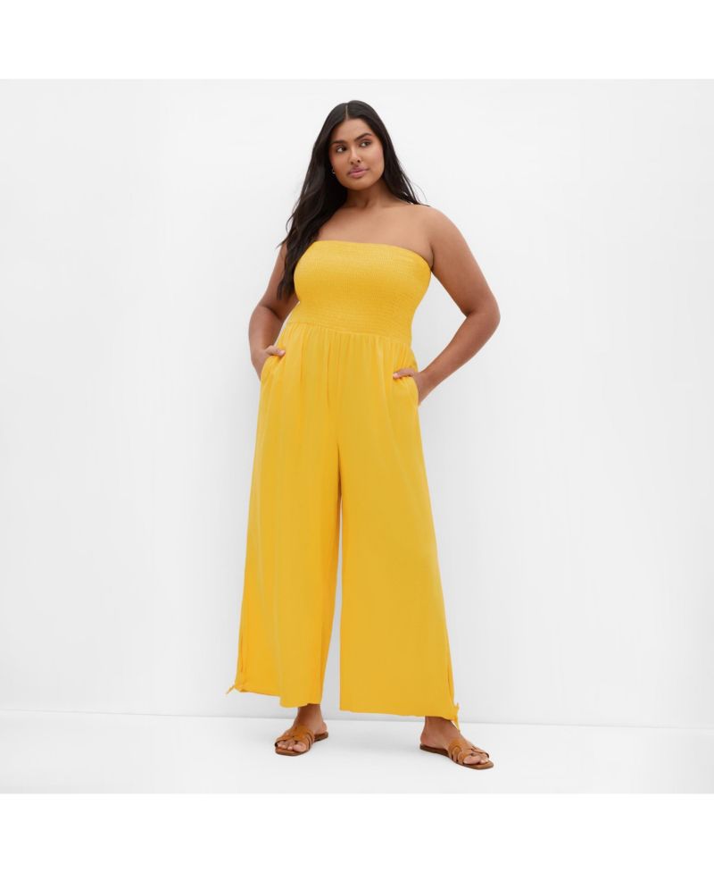 Plus Size Ally Strapless Jumpsuit