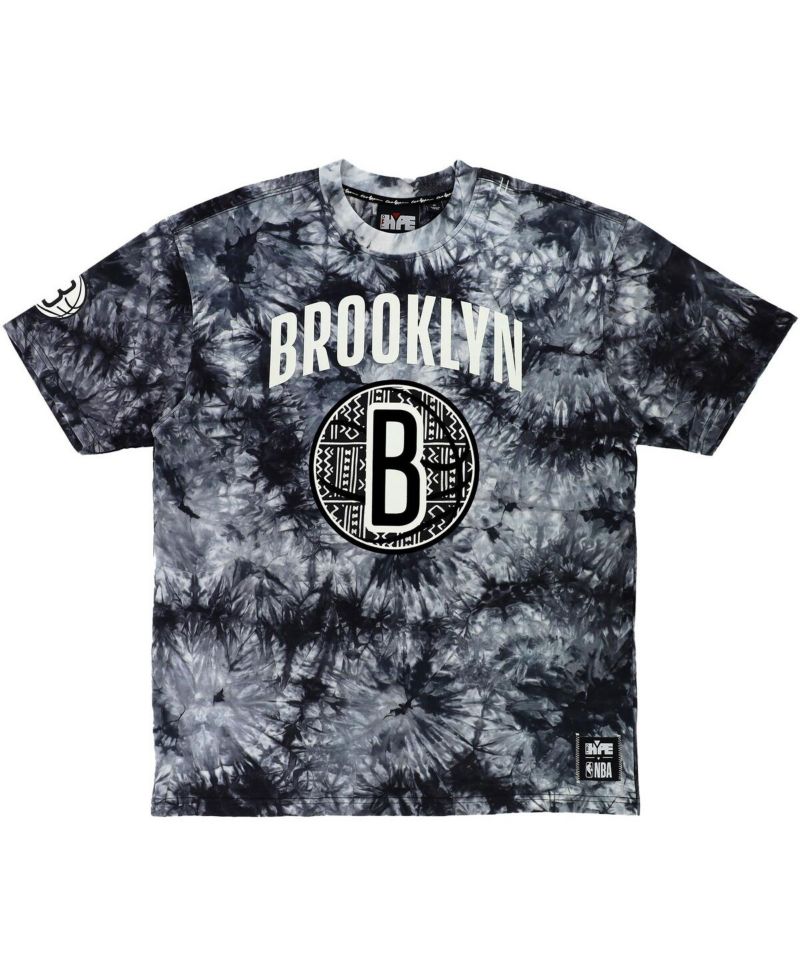 Men's and Women's NBA x Black Brooklyn Nets Culture & Hoops Tie-Dye T-shirt