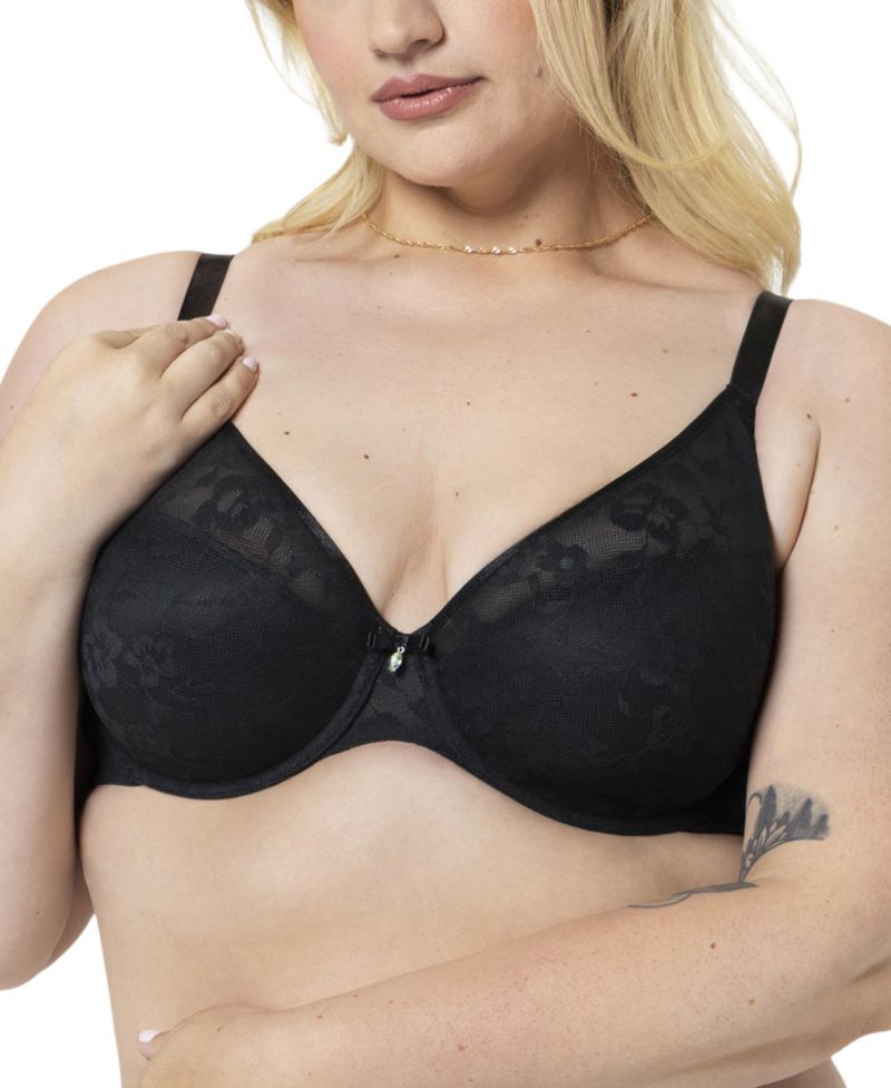 Women's No Show Lace Plunge T-Shirt Bra