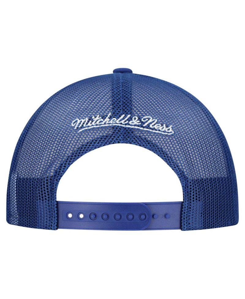 Men's White/Blue Toronto Maple Leaf's Gridlock Trucker Adjustable Hat