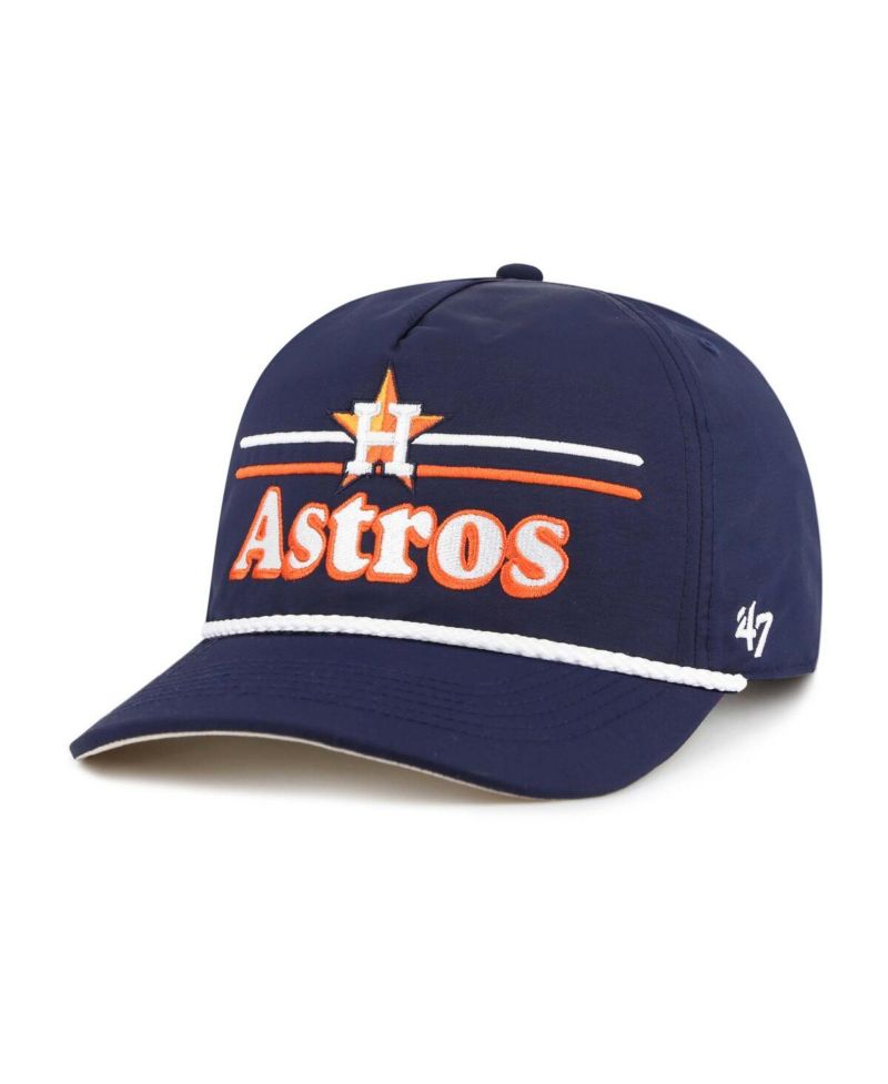 Men's Navy Houston Astros Campscape Hitch Adjustable Hat