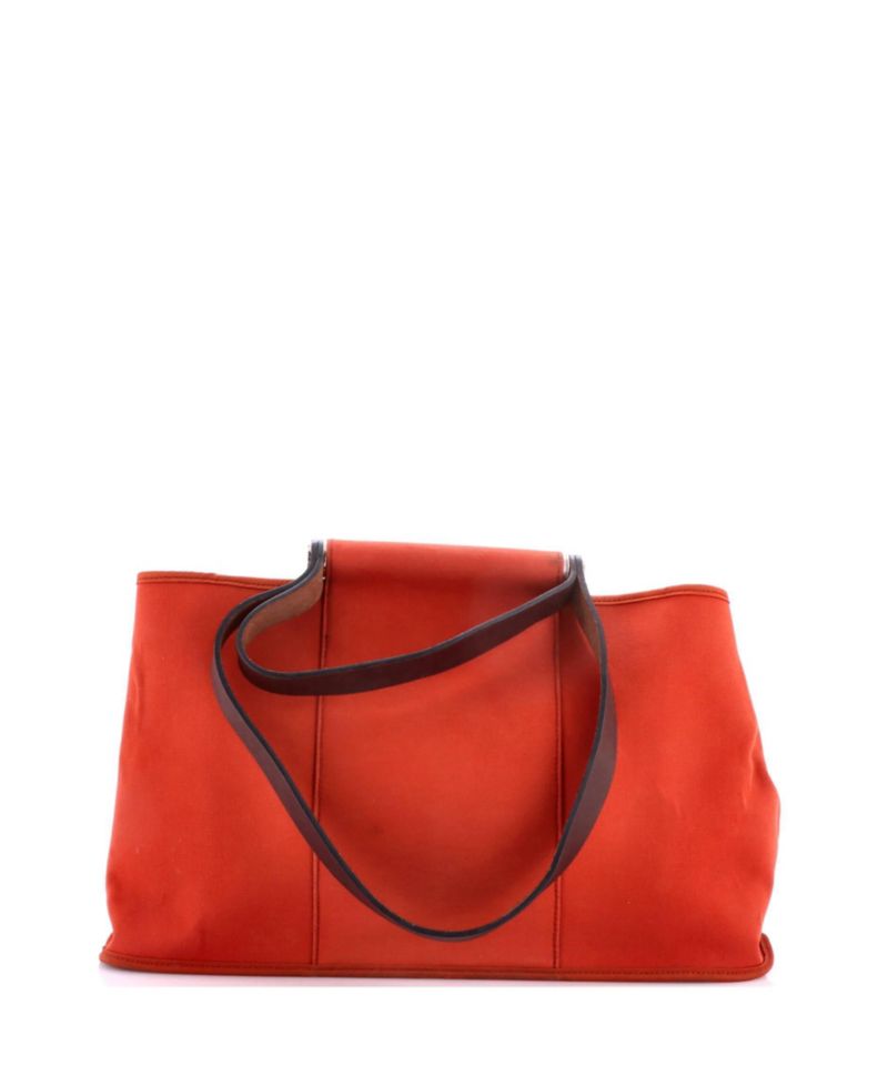 Pre-Owned Hermes 39 Cabag Elan Toile and Leather