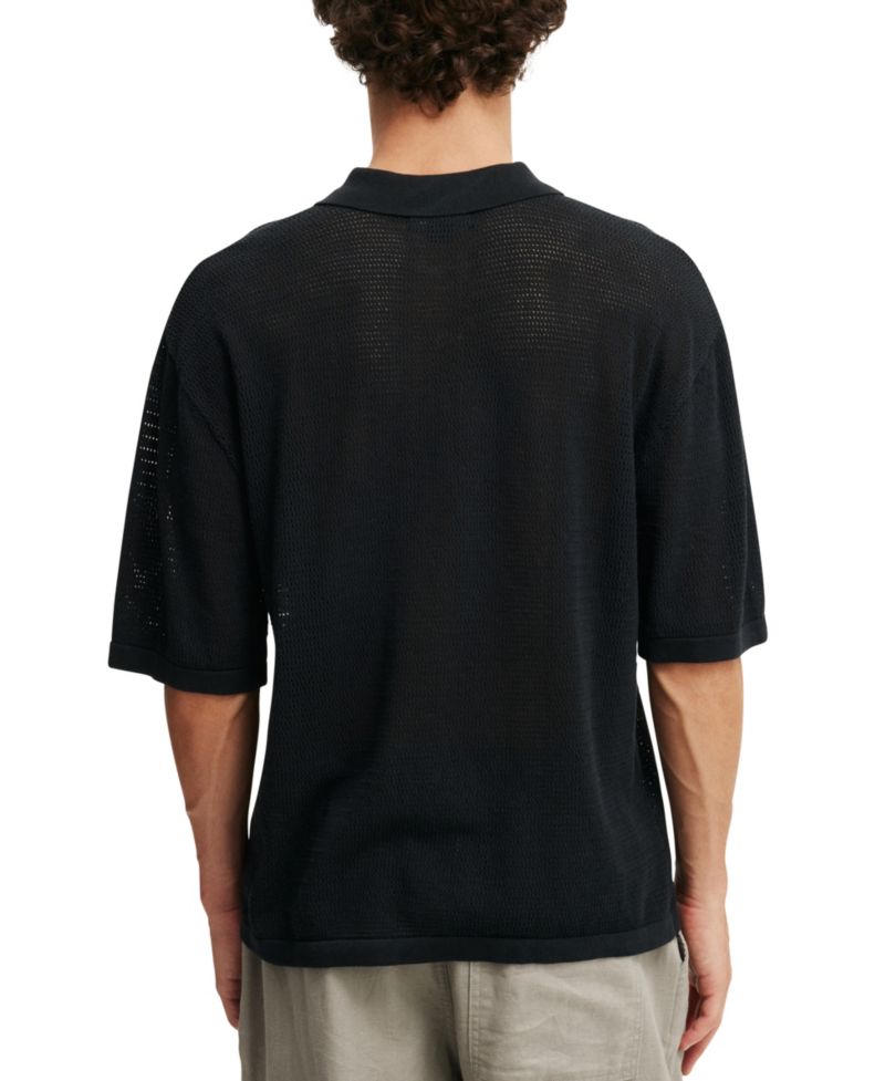 Men's Knitted Polo Shirt