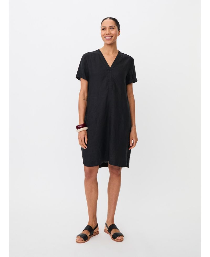 Women's Manareela Linen V-Neck Tunic Dress